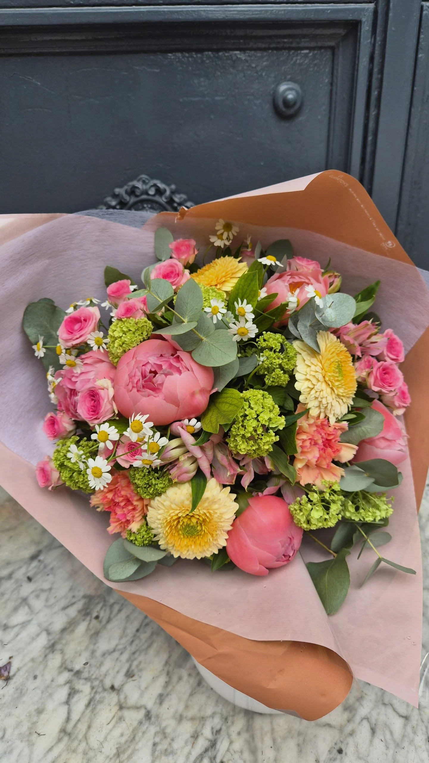 Bouquet Naissance, par Les fleurs d'Elyonie, fleuriste à Nice