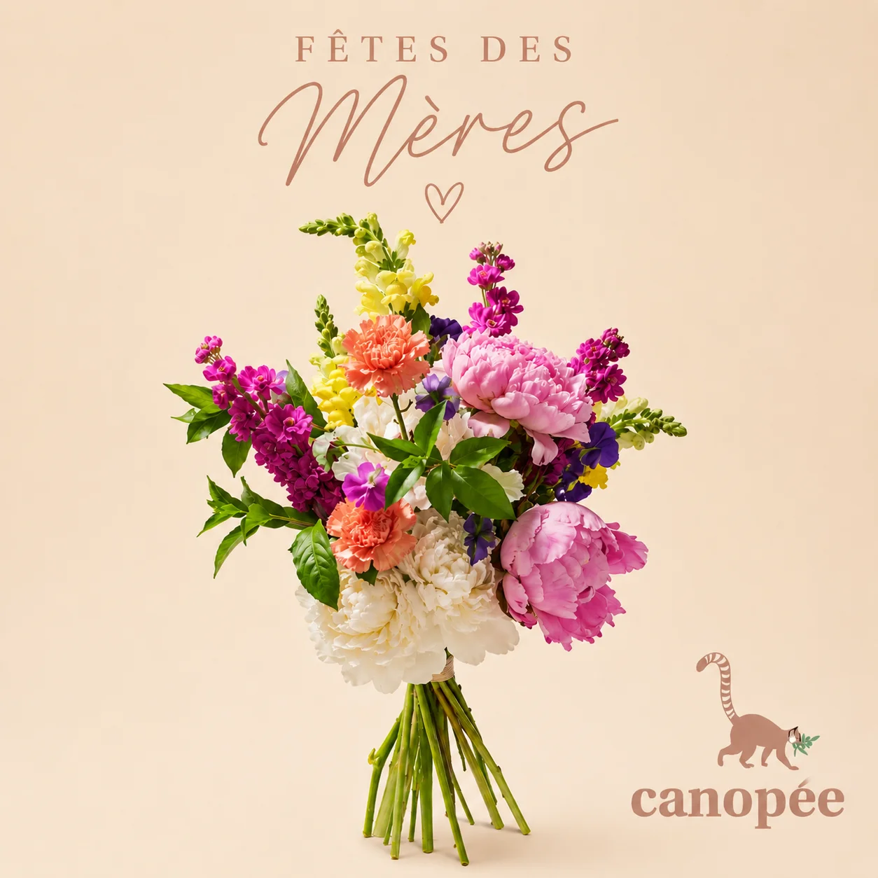 Bouquet Fête des Mères – Fleuriste Marseille, par Canopée Marseille, fleuriste à Marseille