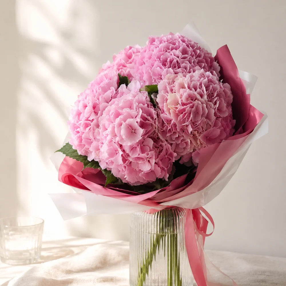 Bouquet Hortensia, par Audrey B. Fleuriste, fleuriste à Levallois-Perret