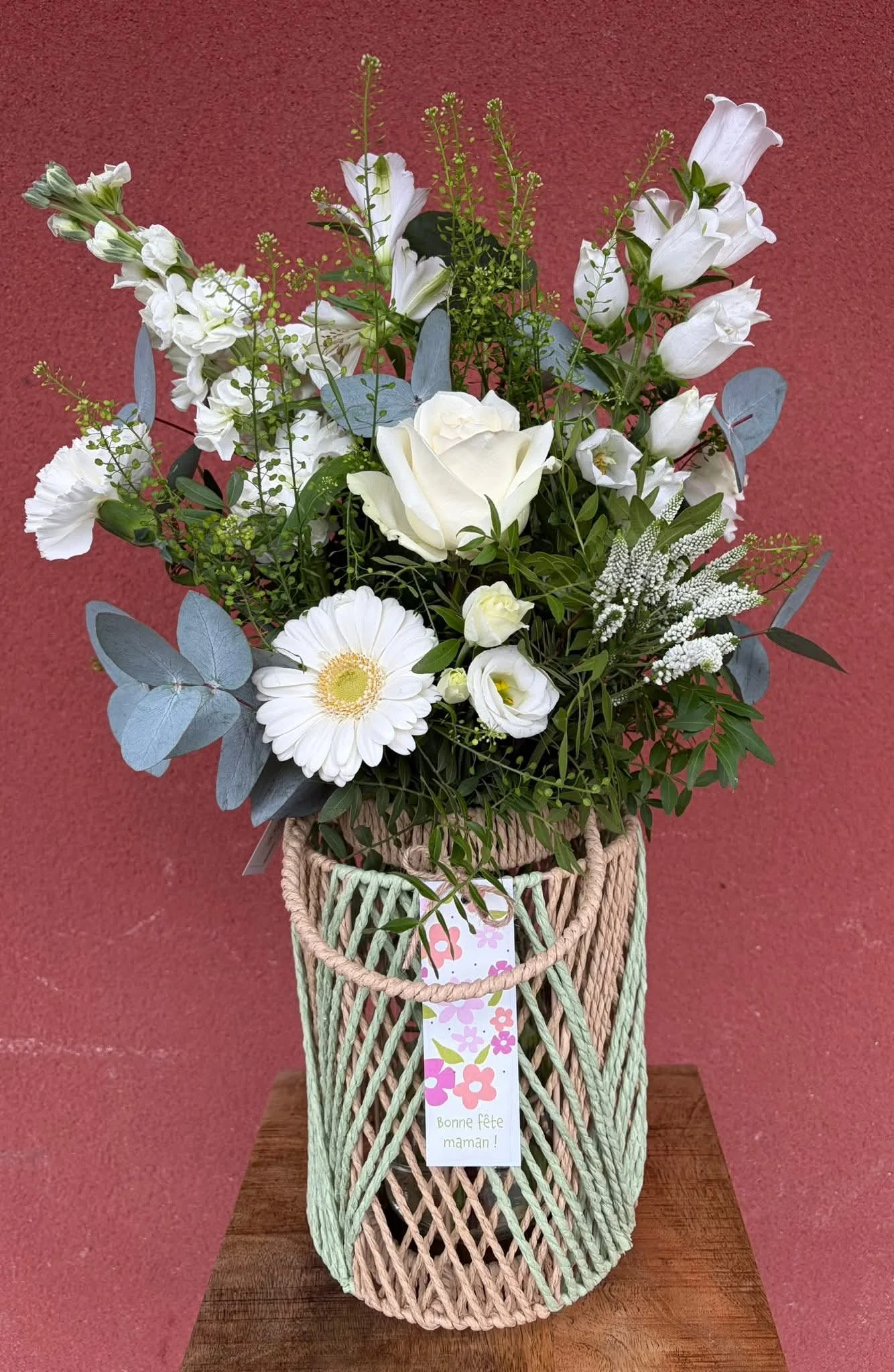 Lanterne fleurie, par Bloemen By Célia, fleuriste à Hazebrouck