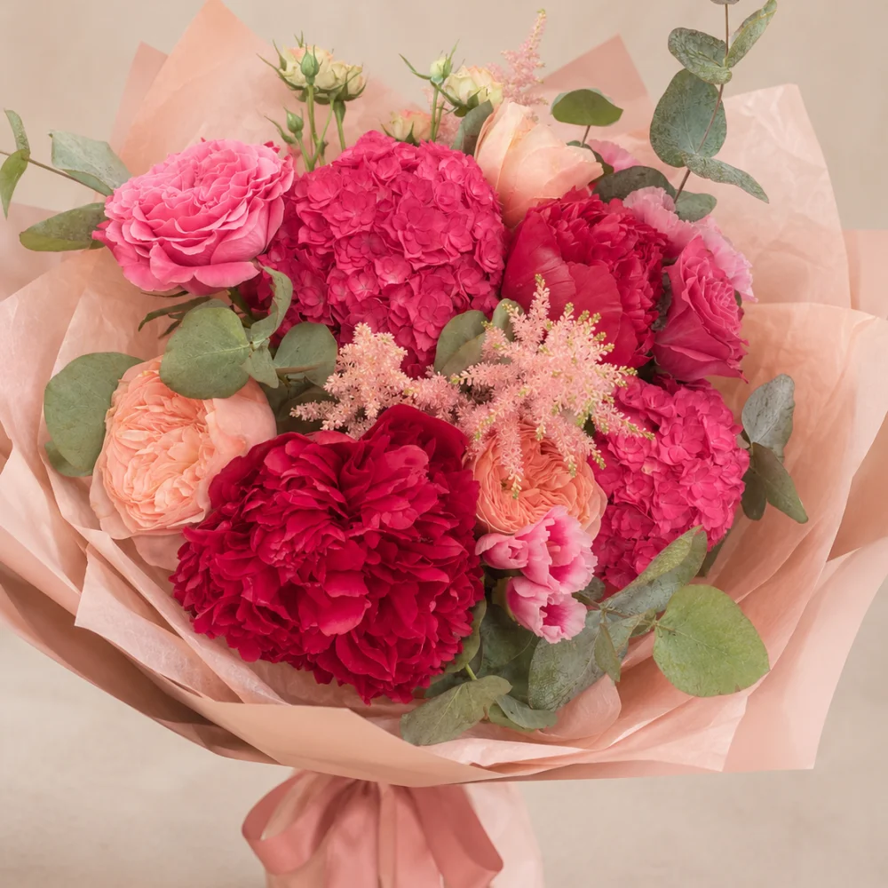 Bouquet Romance, par Audrey B. Fleuriste, fleuriste à Levallois-Perret