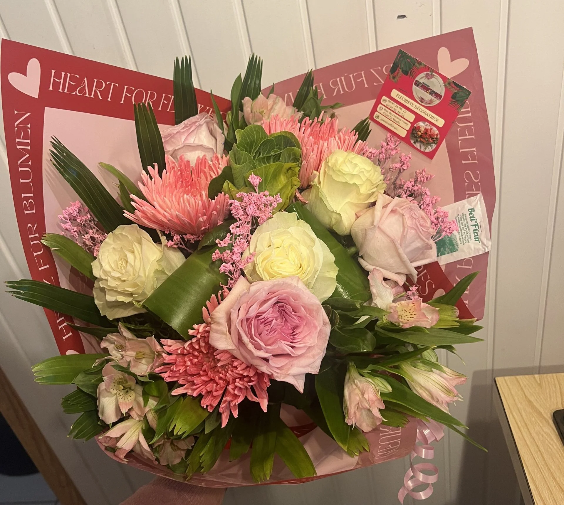 Bouquet Anniversaire, par Passion Florale by Lili-fleurs, fleuriste à Le Moule
