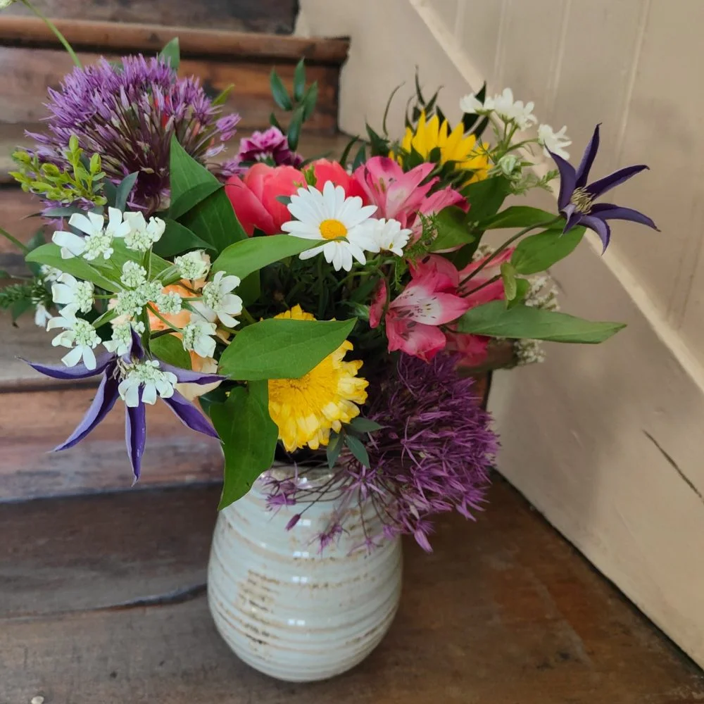 Bouquet coloré, par La Belle Saison, fleuriste à Toulouse