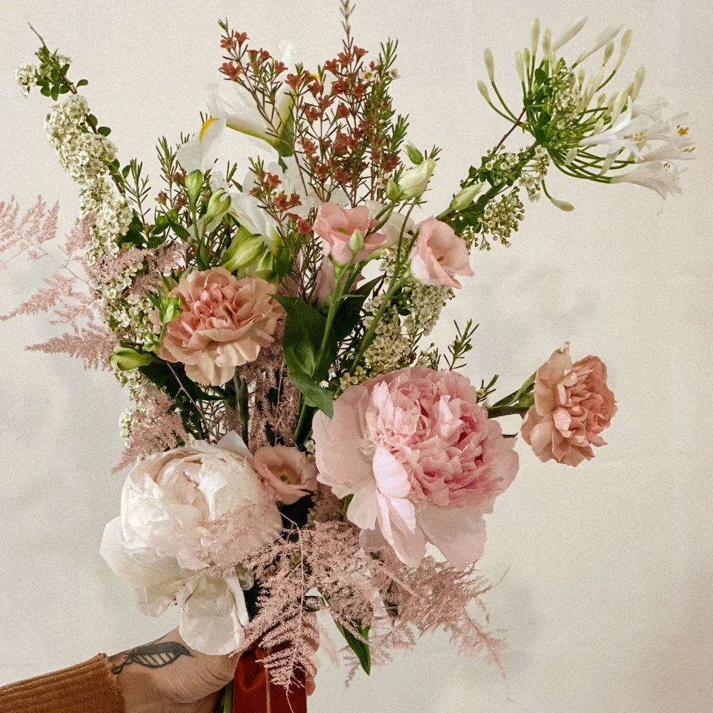 Bouquet pastel, par Figa e Mimosa, fleuriste à Metz