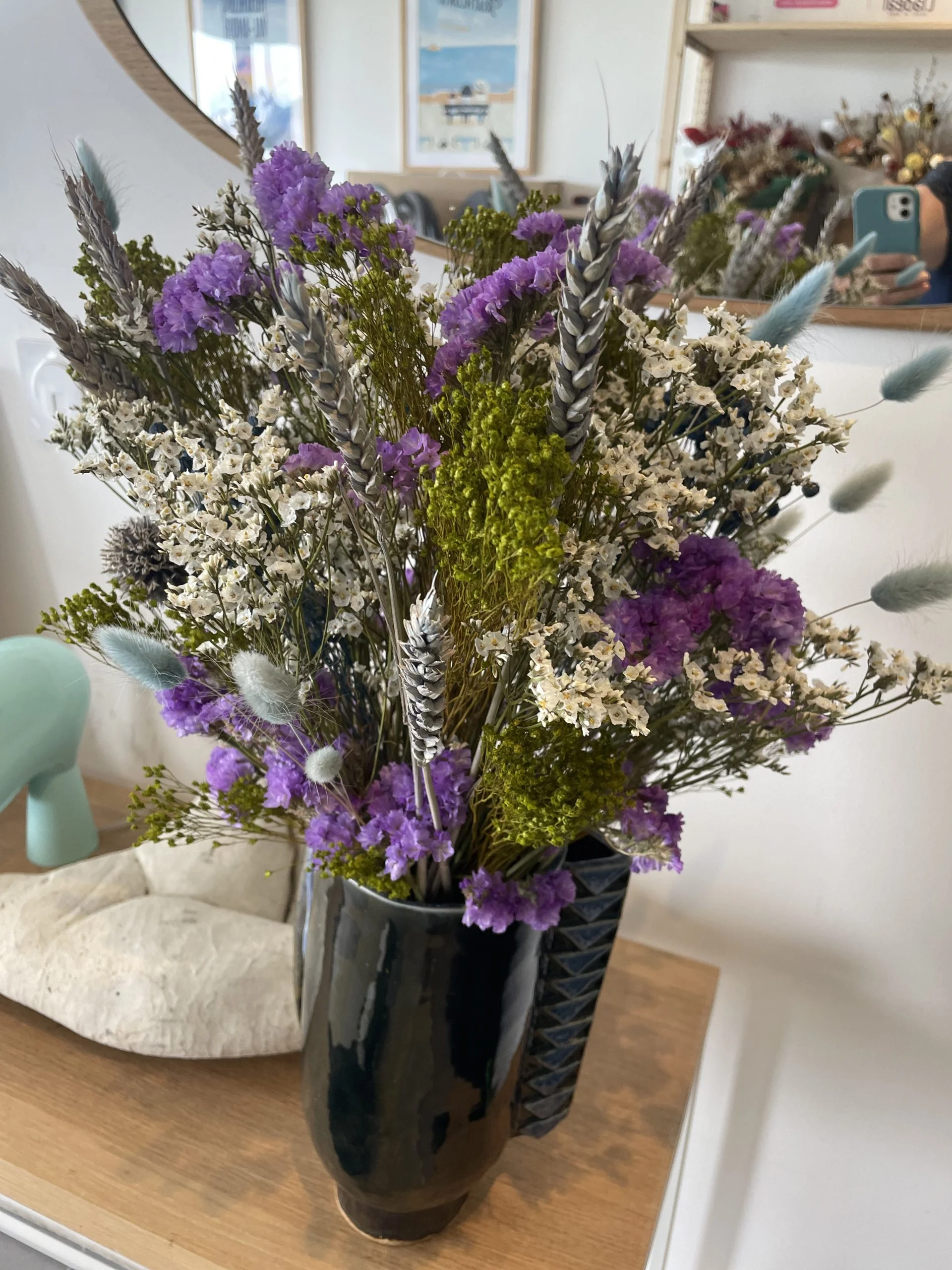 Bouquet de Fleurs Séchées, par Atelier floral 'terre & FLEURS', fleuriste à Pléneuf-Val-André