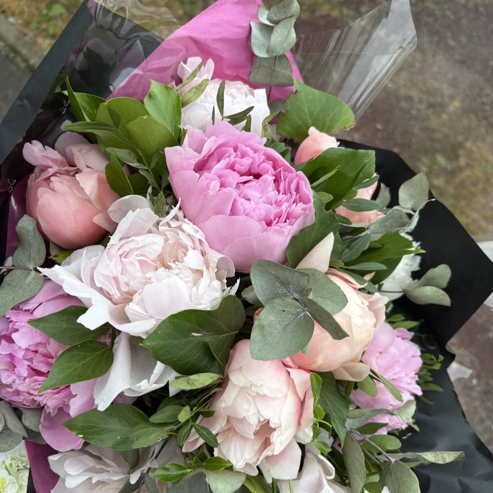 Bouquet de Pivoines, par L'Esprit Fleuriste, fleuriste à La Bouëxière