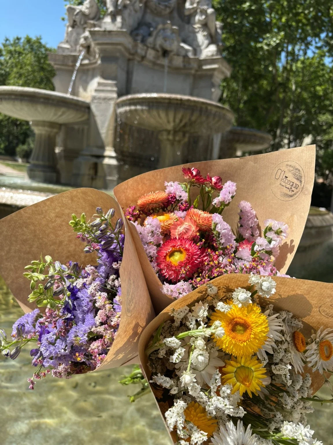 Bouquet SURPRISE à faire sécher, par O'kiosque Lyon, fleuriste à Lyon