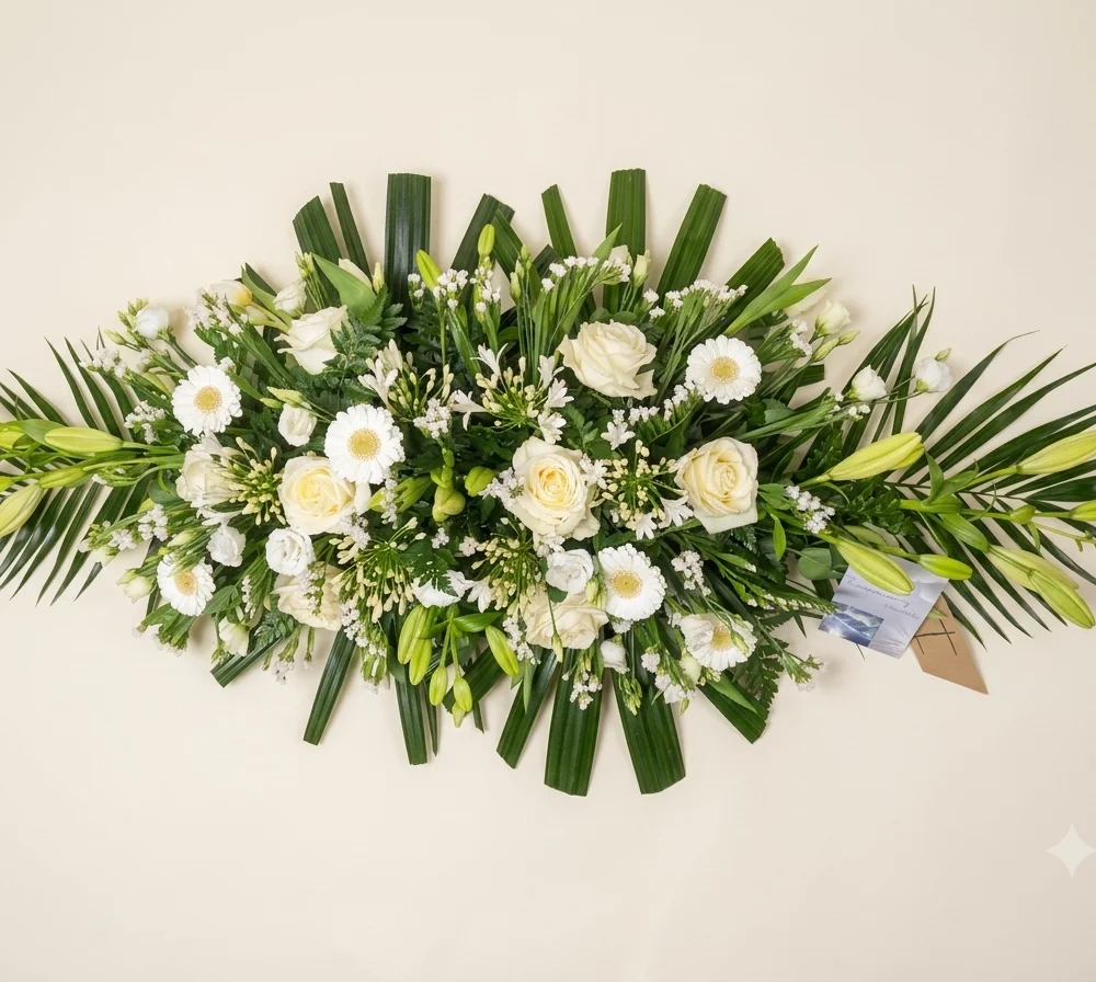 Coussin de deuil, par Fleurs Véronique, fleuriste à Chaudfontaine