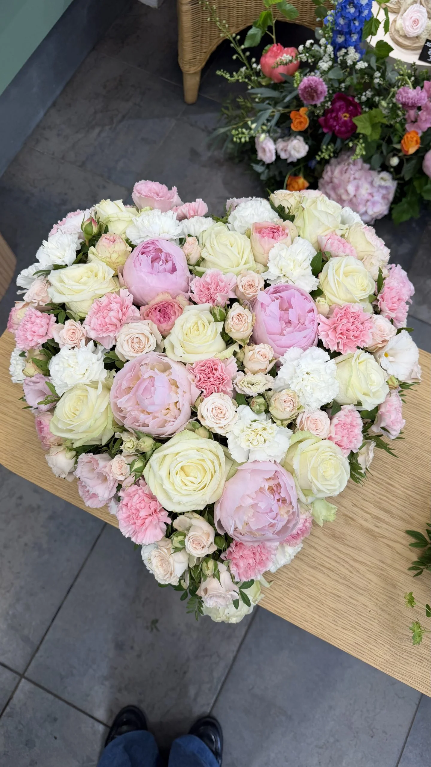 Cœur de souvenir, par Fleurs d’élégance, fleuriste à Caen