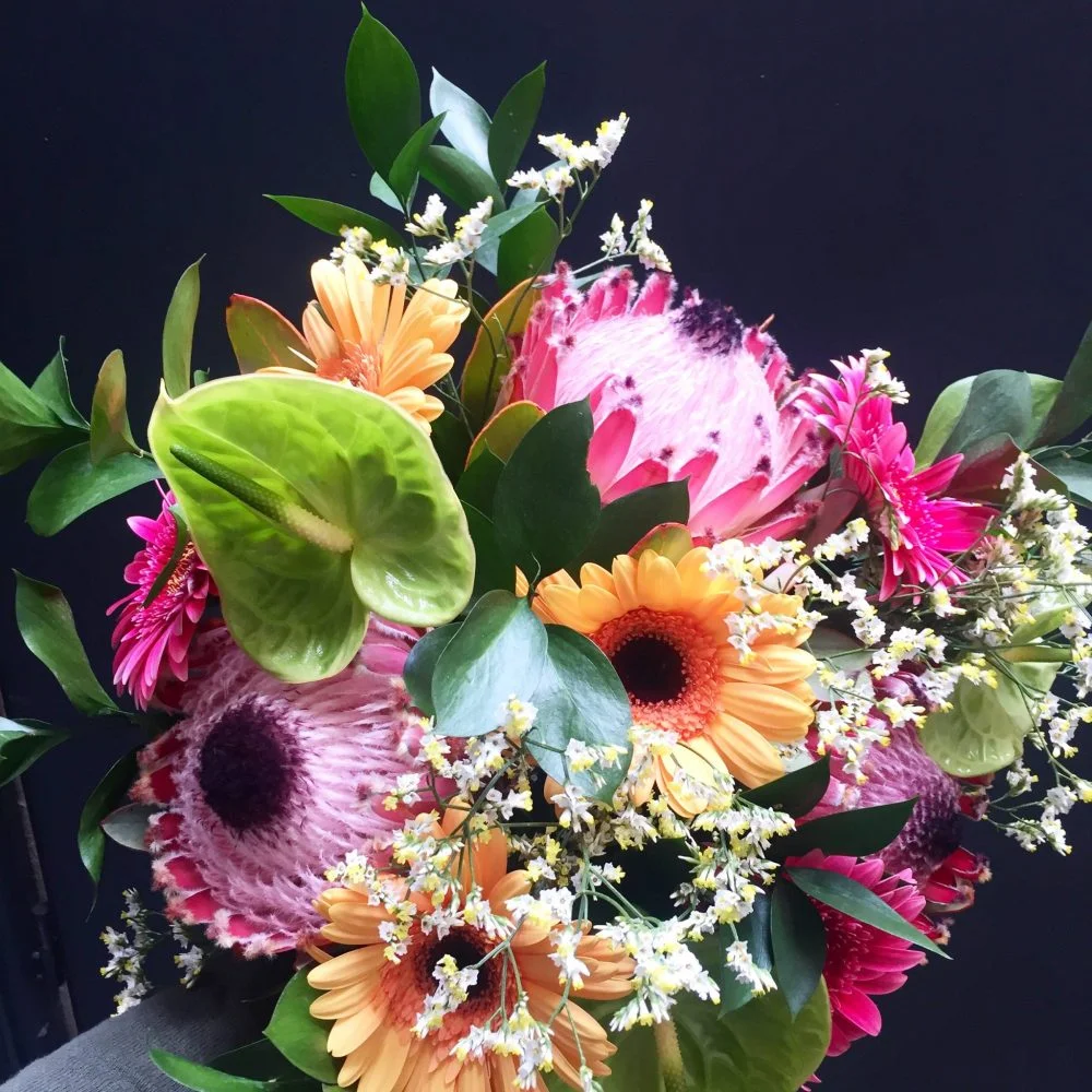 Bouquet Exotique, par La chaine de cœur, fleuriste à Barr