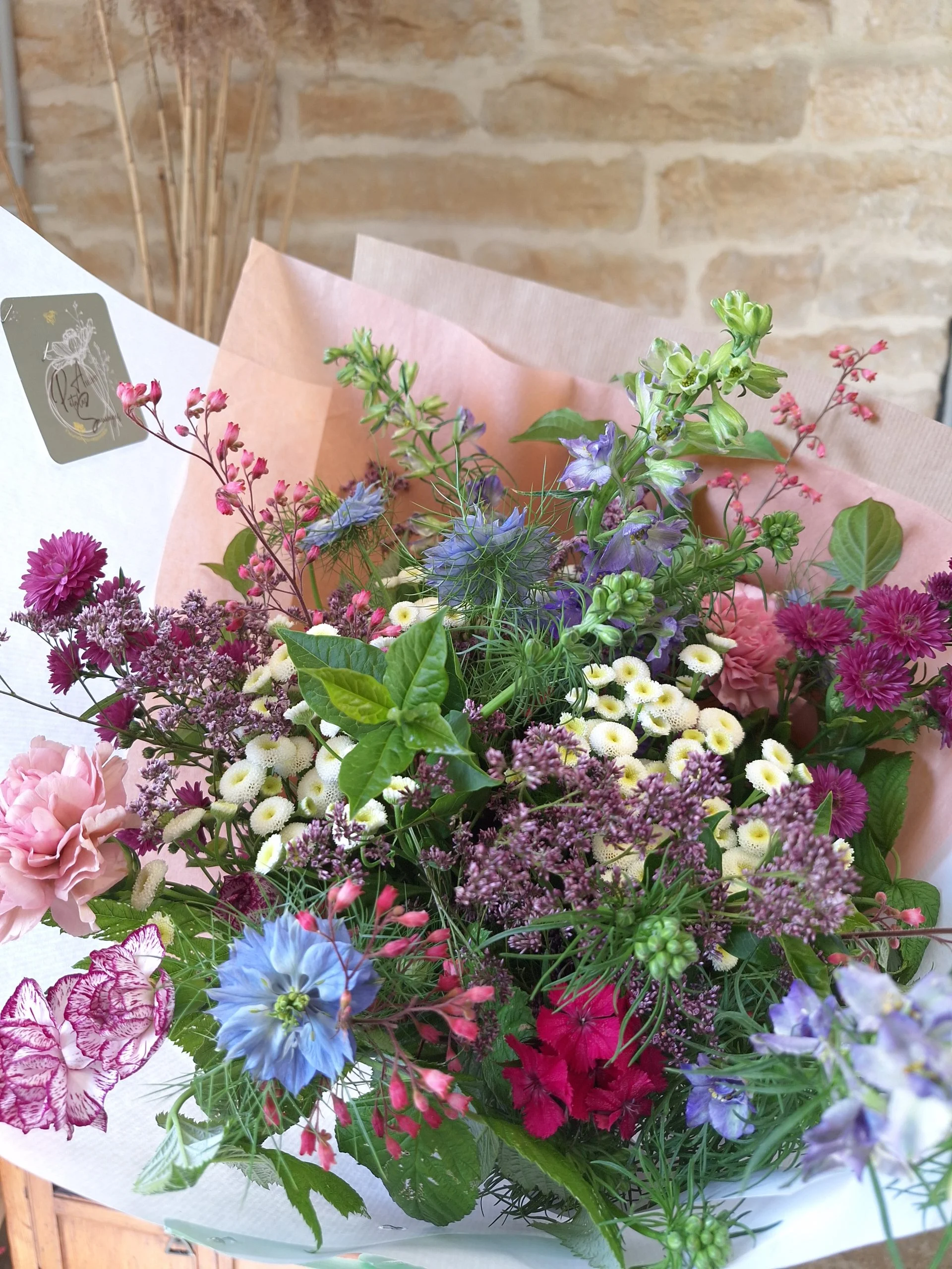 Bouquet Champêtre, par Atelier Pétales Sauvages, fleuriste à Agey