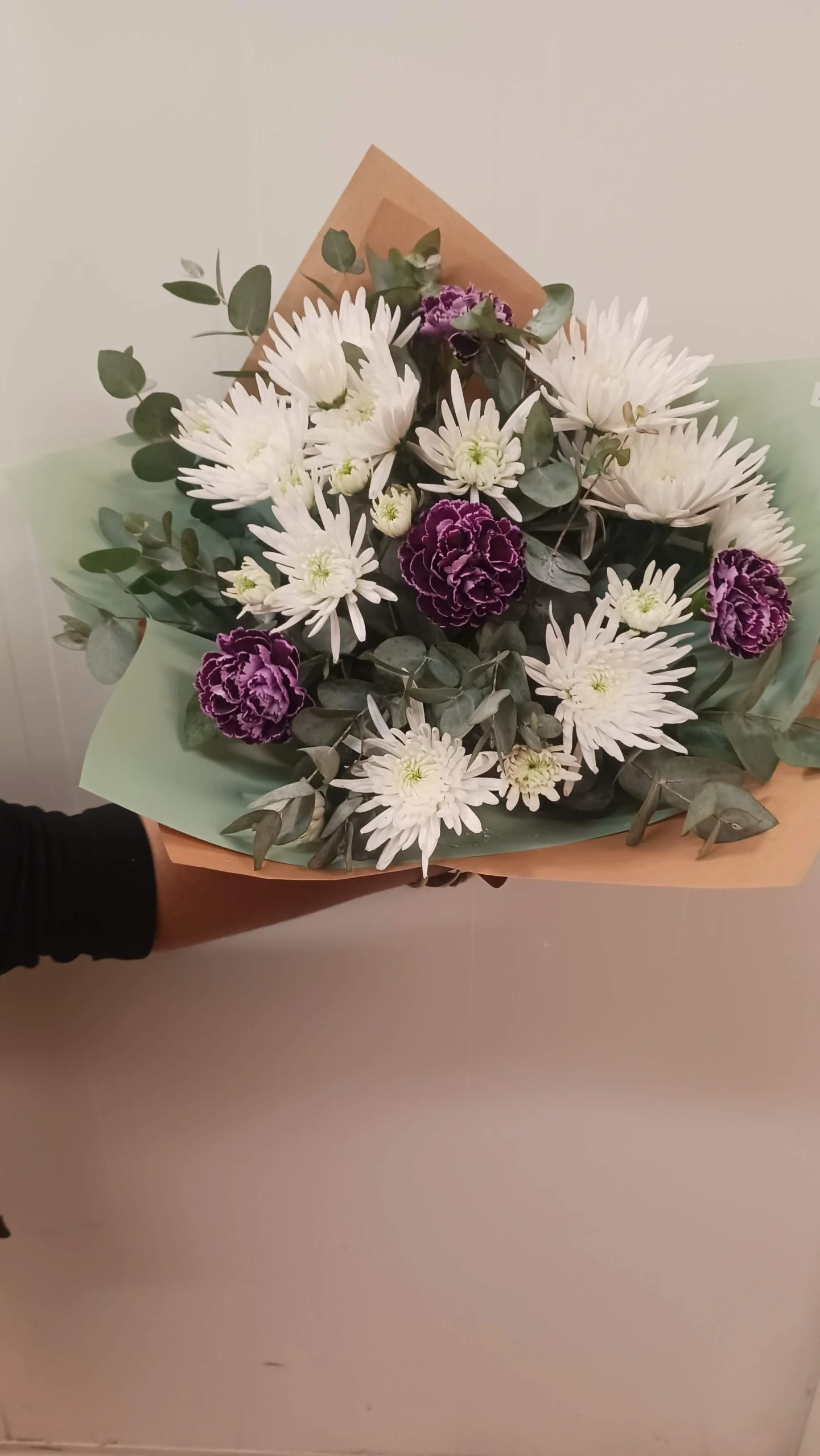Brassée de Chrysanthèmes, par Ti Fleur Lakour, fleuriste à Saint-Joseph