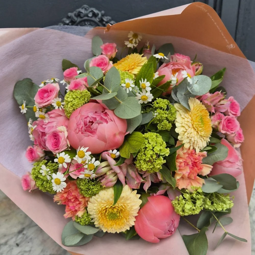Bouquet Naissance, par Les fleurs d'Elyonie, fleuriste à Nice