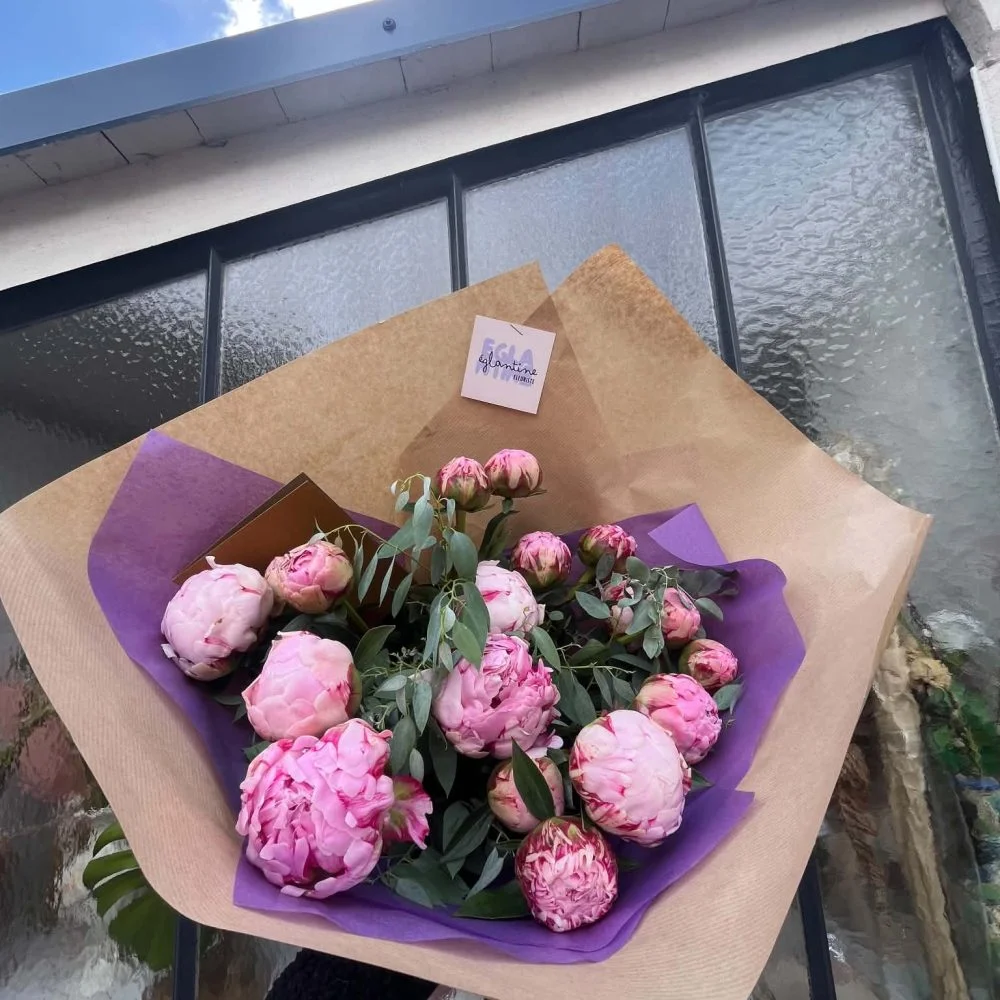Bouquet de Pivoines, par Eglantine Fleuriste, fleuriste à Bouguenais
