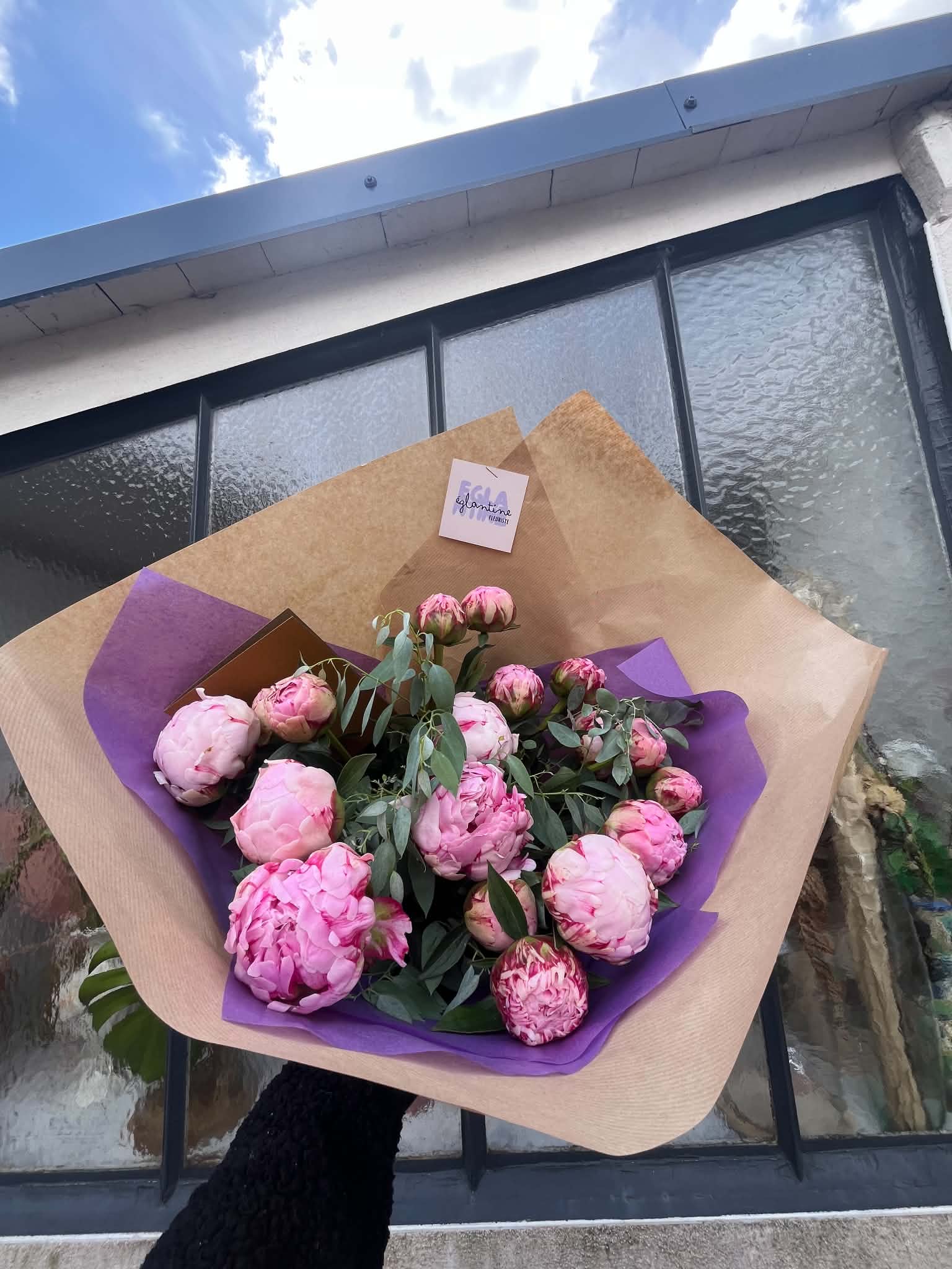 Bouquet de Pivoines, par Eglantine Fleuriste, fleuriste à Bouguenais