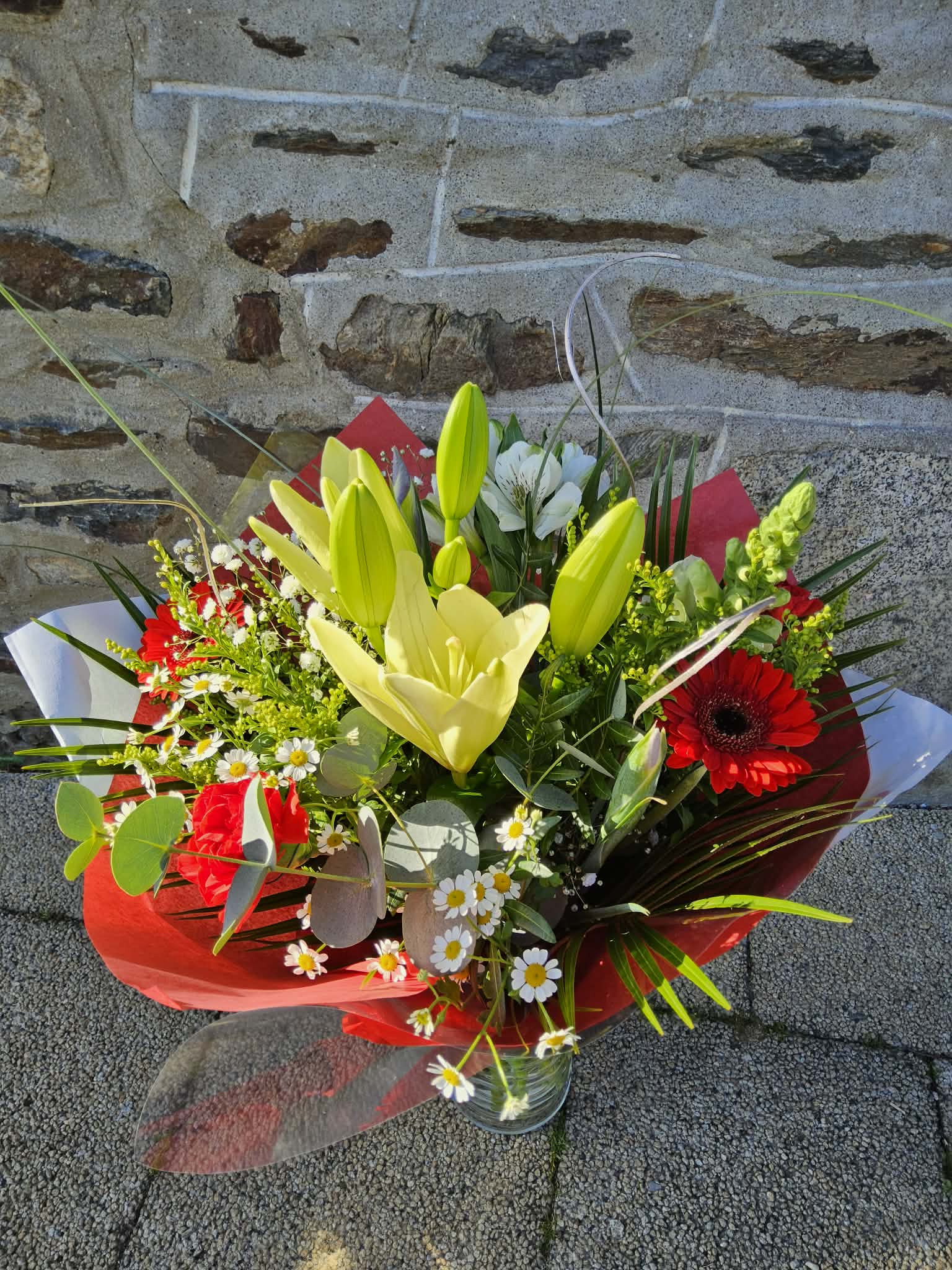 Bouquet anniversaire, par A l'Orchidée & Co, fleuriste à Plérin