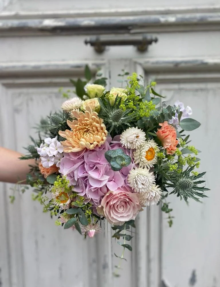 Bouquet Naissance, par Atelier Armelle Alleton, fleuriste à Le Mans