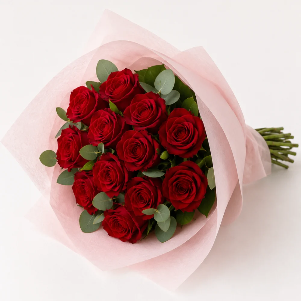 Bouquet de Roses rouges, par Audrey B. Fleuriste, fleuriste à Levallois-Perret