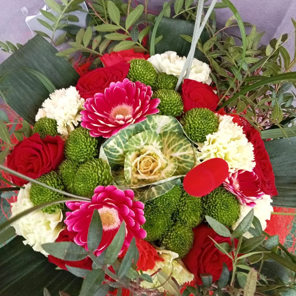 BOUQUET AMOUR, par Lili la main verte, fleuriste à Talence