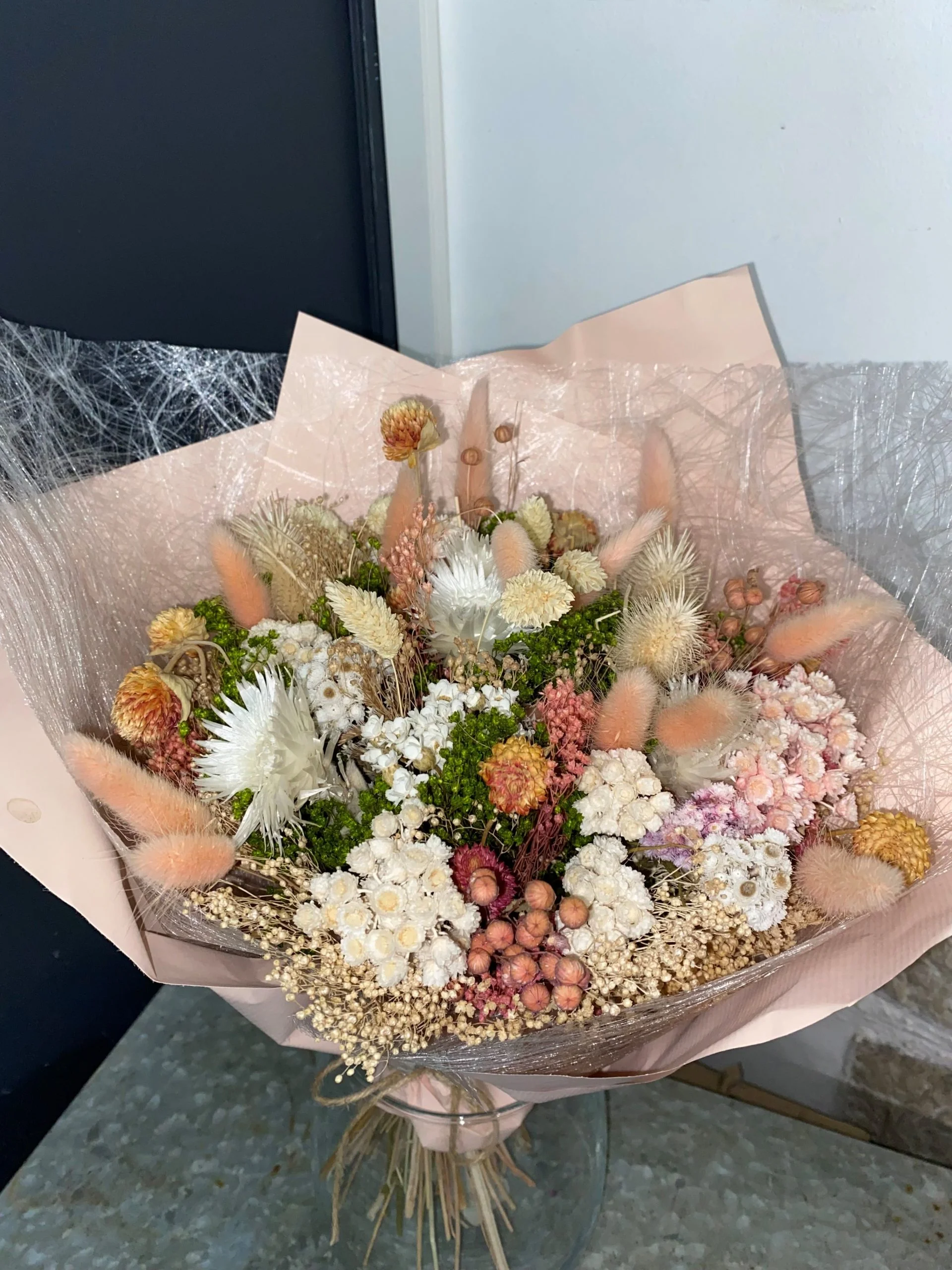 Bouquet de Fleurs Séchées, par Allard Fleurs, fleuriste à Antibes