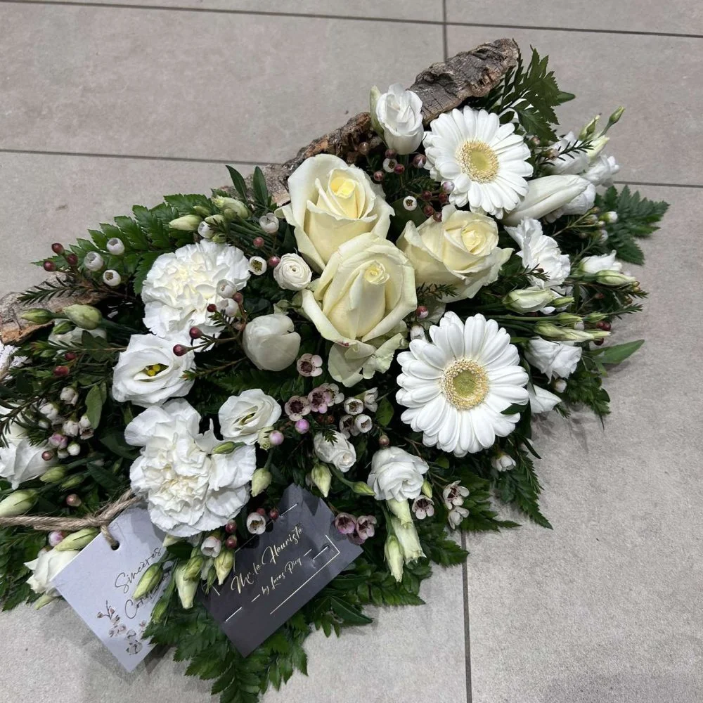 Gerbe de Deuil, par Mr. le Fleuriste, fleuriste à Brunehaut