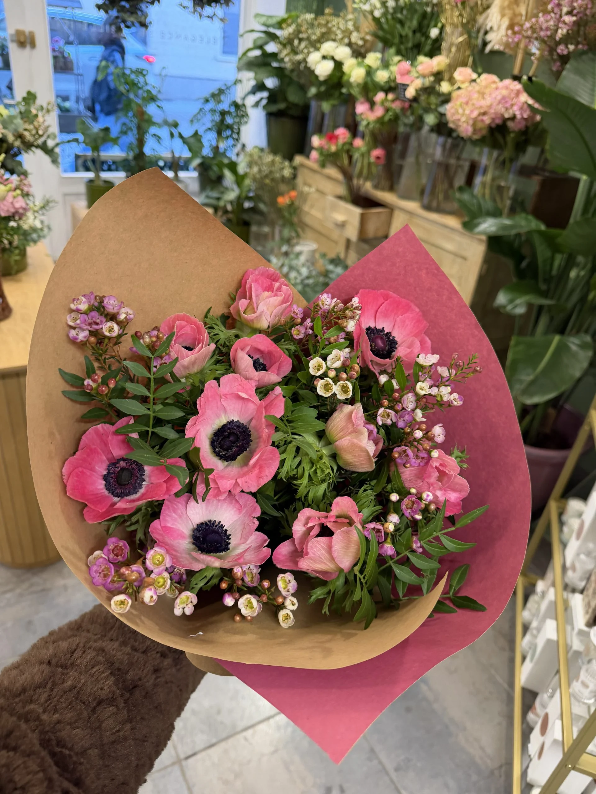 Bouquet d&rsquo;Anémones, par Fleurs d’élégance, fleuriste à Caen
