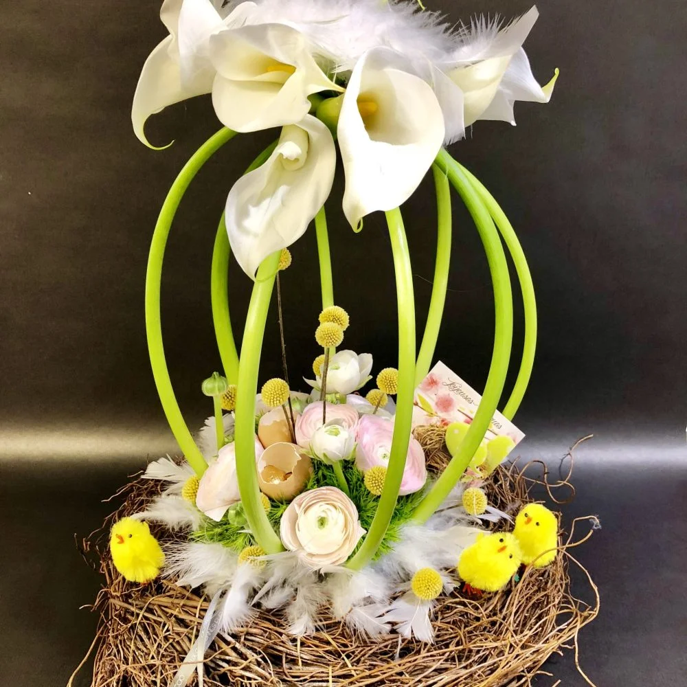 Bouquet de Pâques, par Aux Colonnes Fleuries, fleuriste à Ajaccio