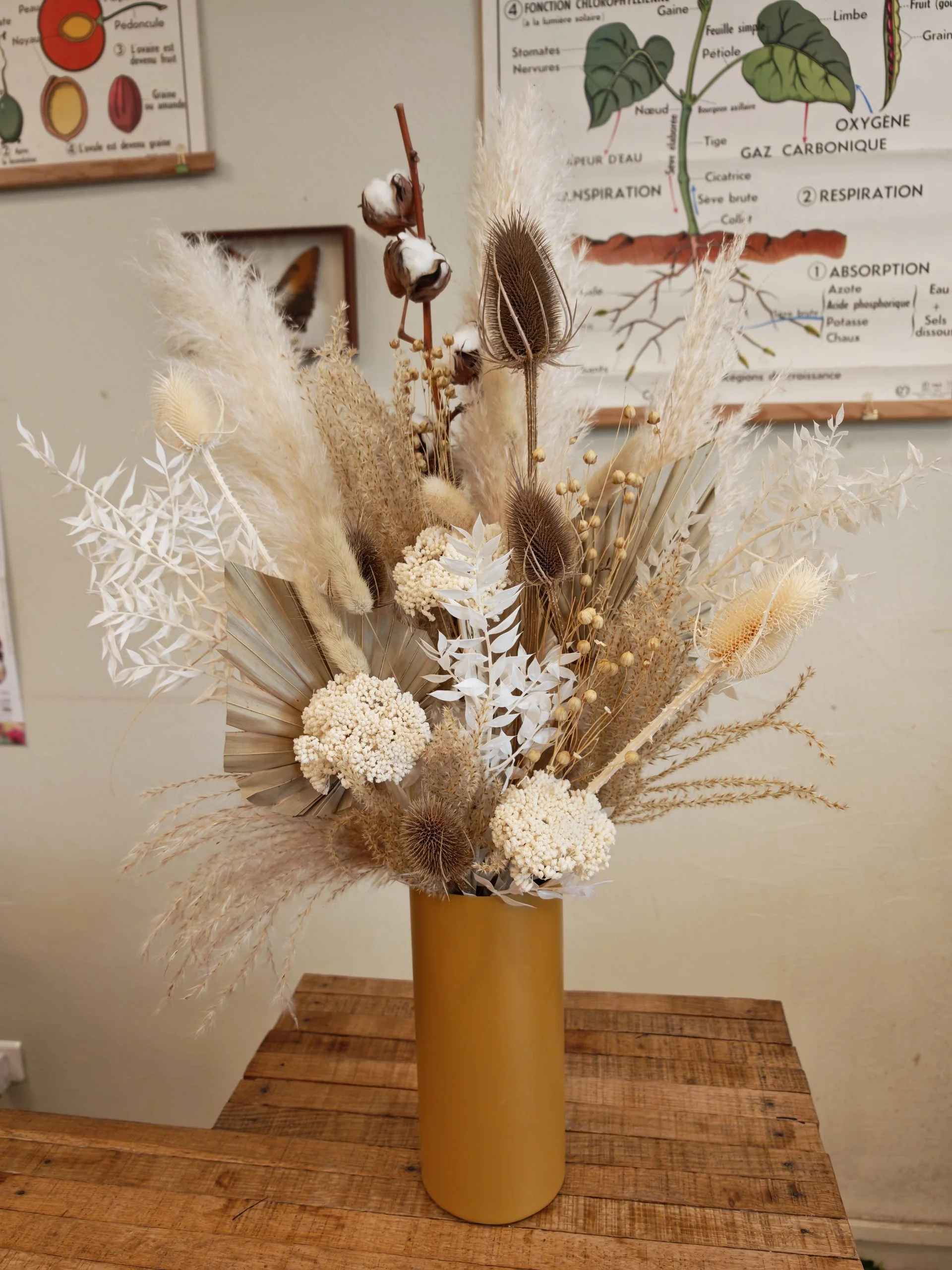Bouquet de Fleurs Séchées, par L'arrosoir de Marie, fleuriste à Fontaine-la-Guyon