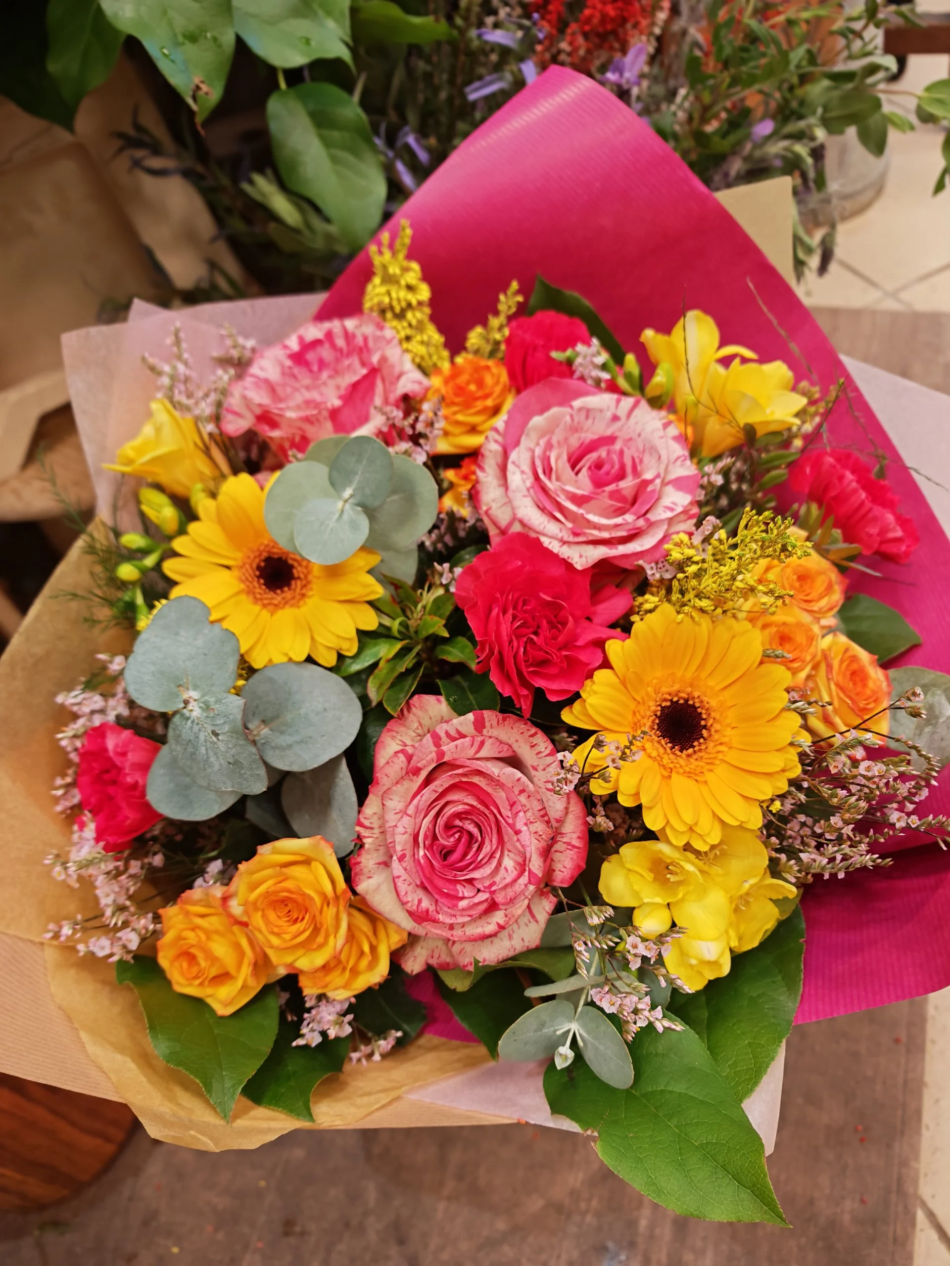 Bouquet Anniversaire, par L'arrosoir de Marie, fleuriste à Fontaine-la-Guyon