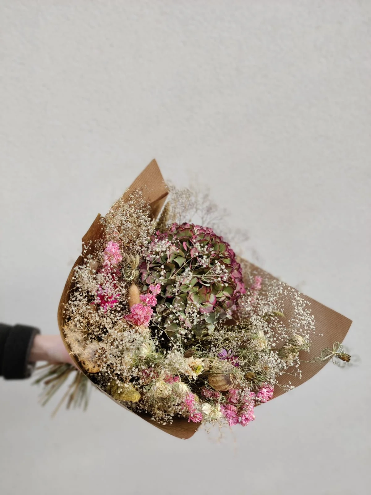 Bouquet de fleurs séchées, par Rose Et Chardon, fleuriste à Meudon