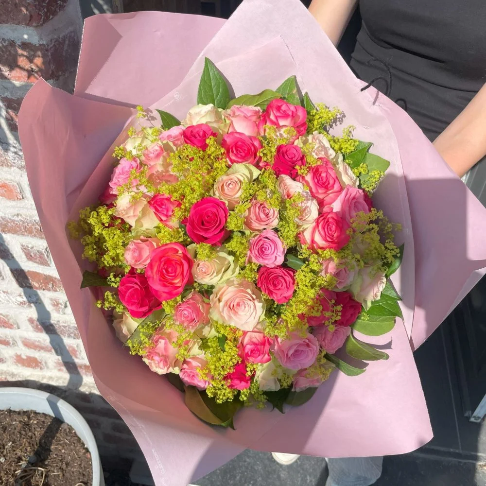 Bouquet de Roses roses, par Cannelle Orange Comines-Warneton, fleuriste à Comines-Warneton