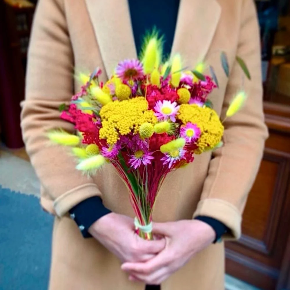 Bouquet de Fleurs Séchées, par O'Fleurs D'Eglantine, fleuriste à Paris