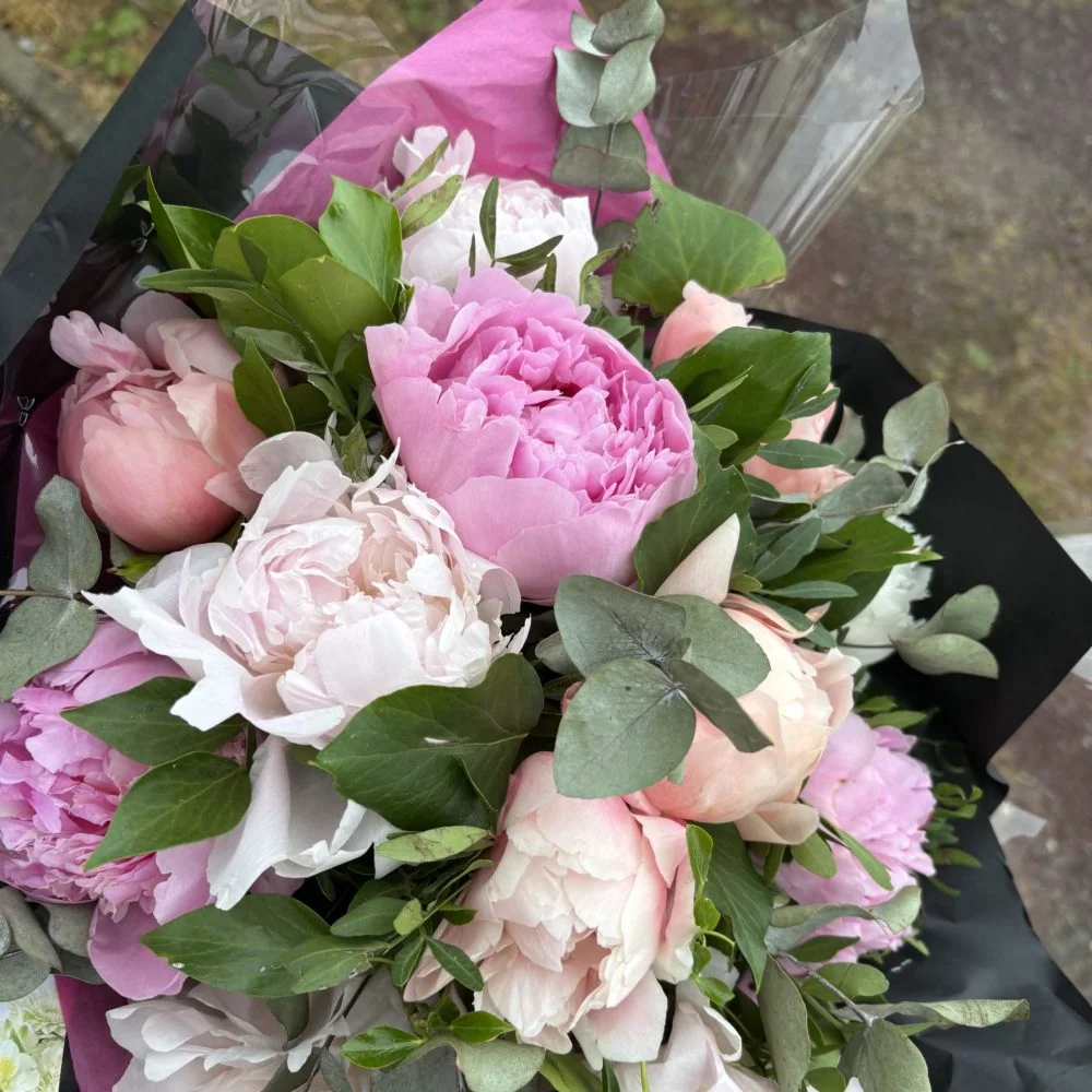 Bouquet de Pivoines, par L'Esprit Fleuriste, fleuriste à La Bouëxière