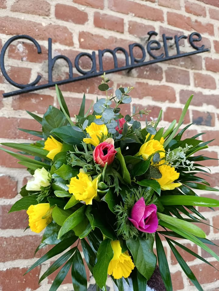 Bouquet Printemps, par La Grange champêtre, fleuriste à Berneville