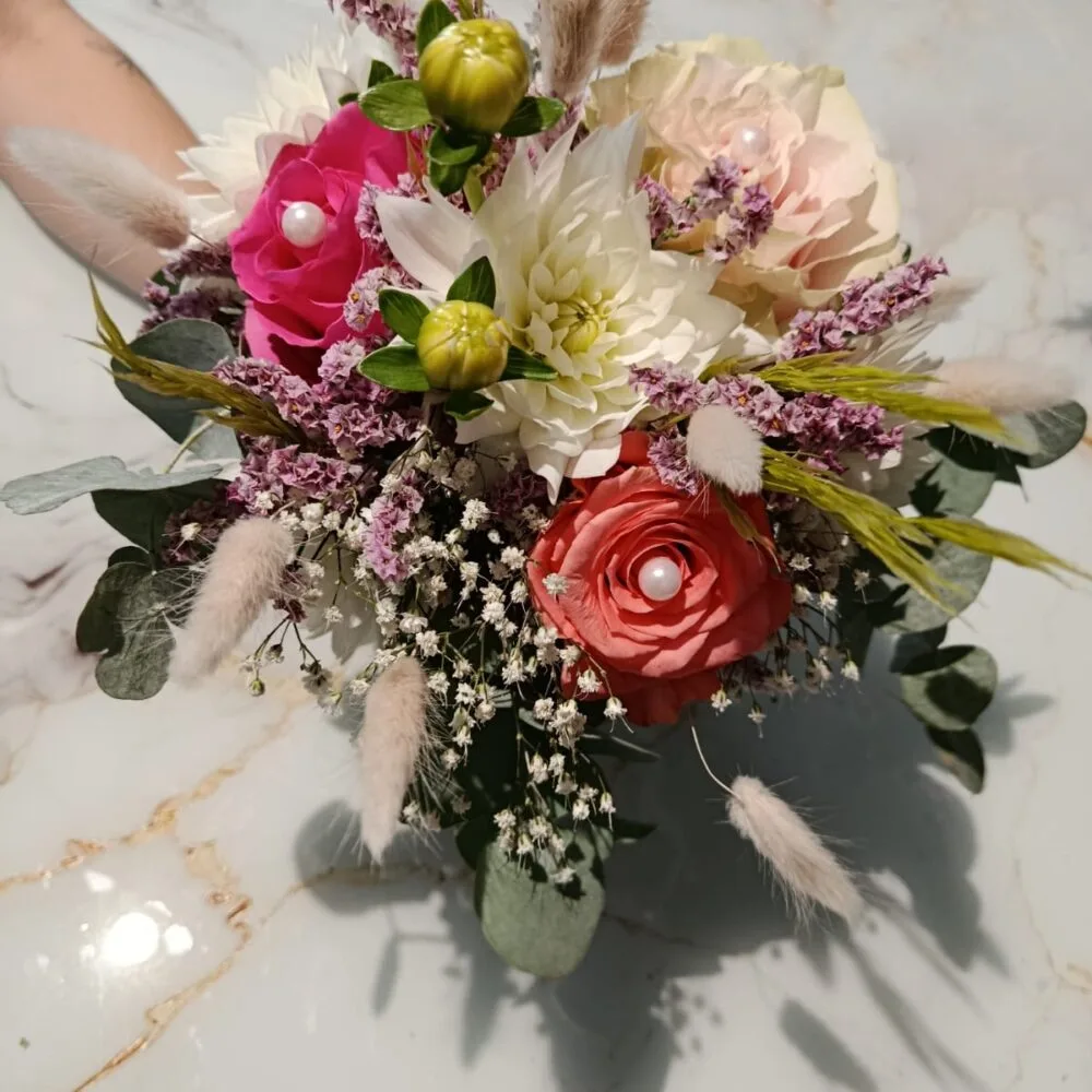 Bouquet Mariée, par Fleurs de Lune, fleuriste à Saint-Parres-aux-Tertres