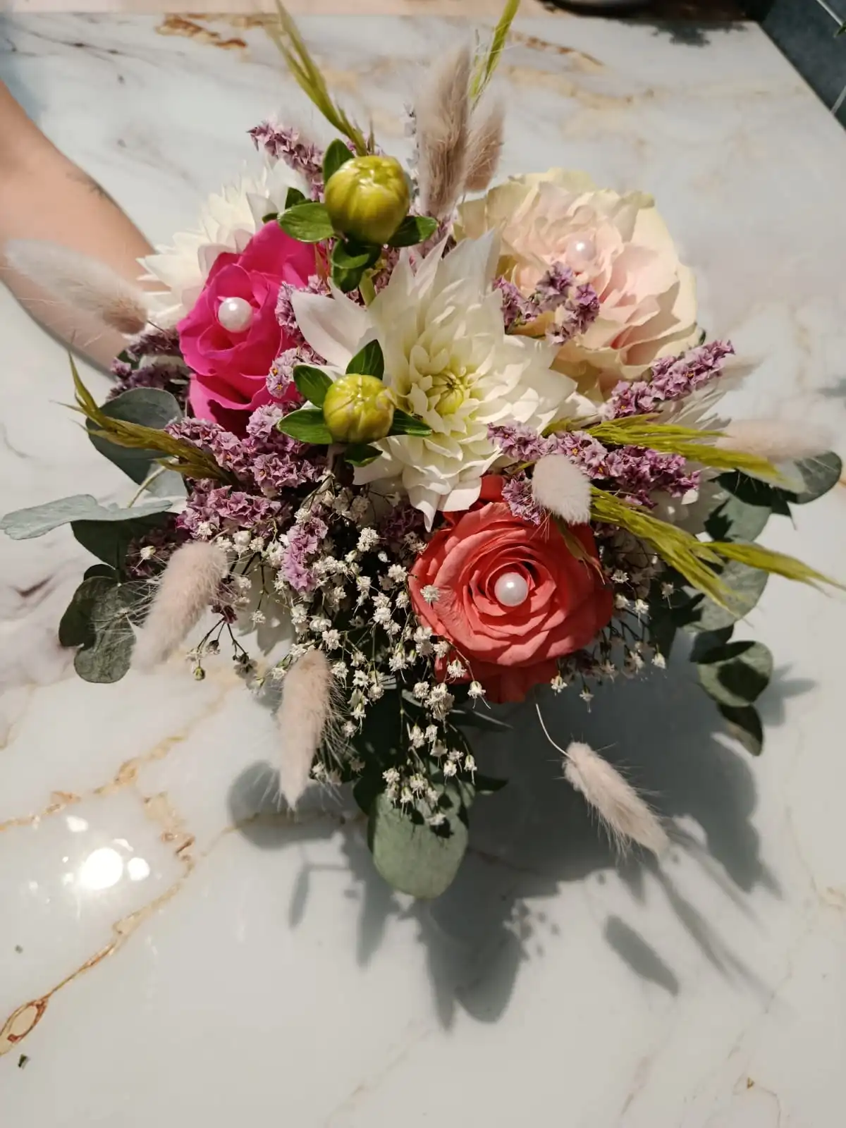 Bouquet Mariée, par Fleurs de Lune, fleuriste à Saint-Parres-aux-Tertres