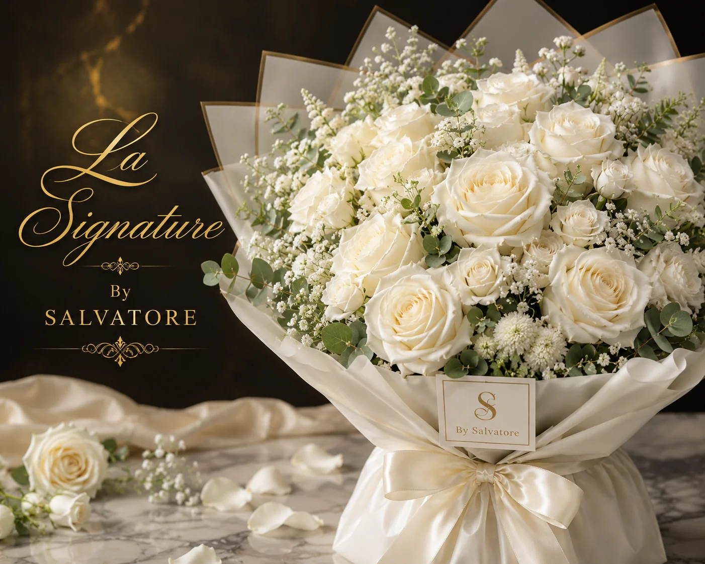 Le blanc s&rsquo;associe à toutes vos émotions, par La Signature Flowers, fleuriste à Anderlecht