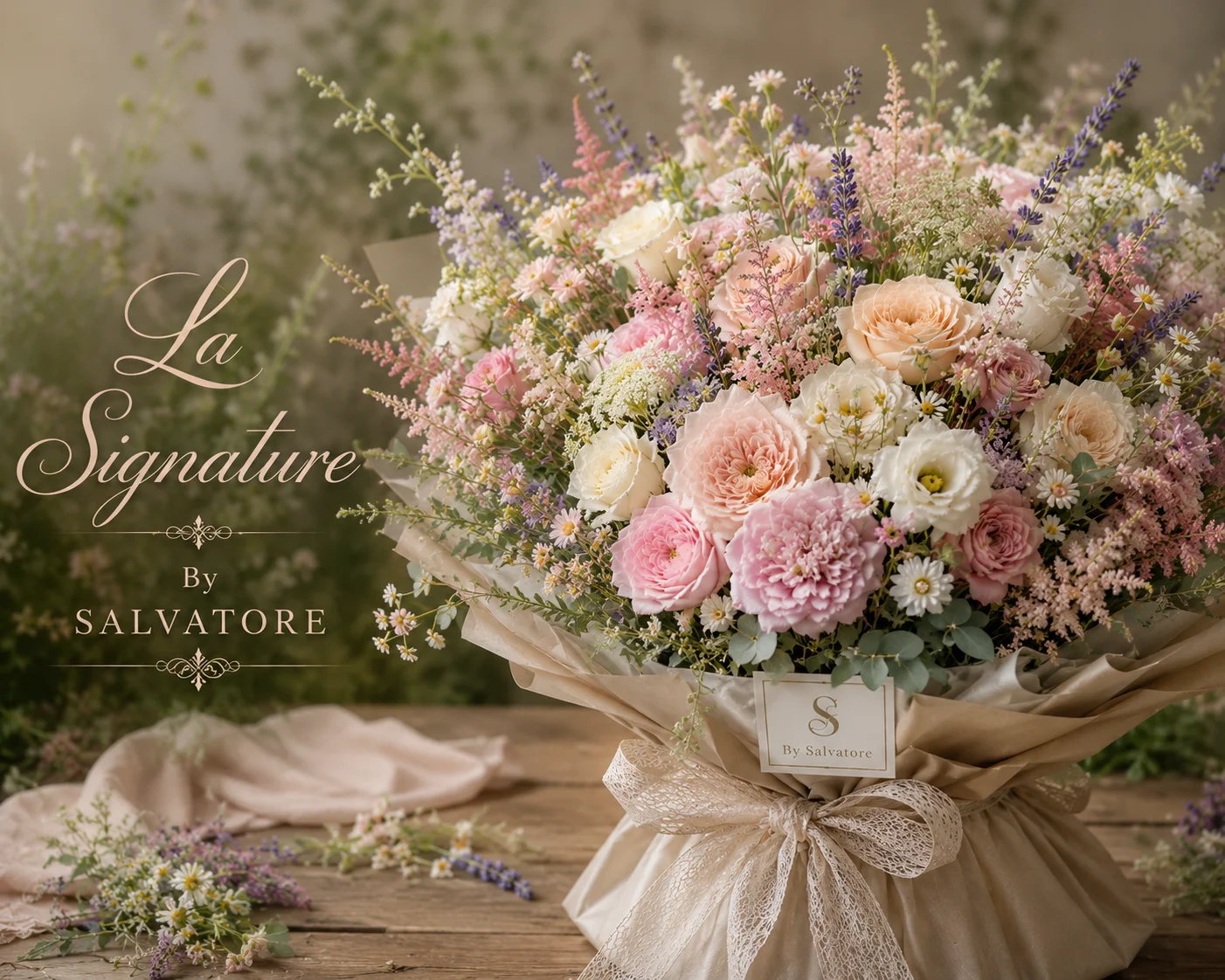 Comme une fleur cueillie au matin, par La Signature Flowers, fleuriste à Anderlecht