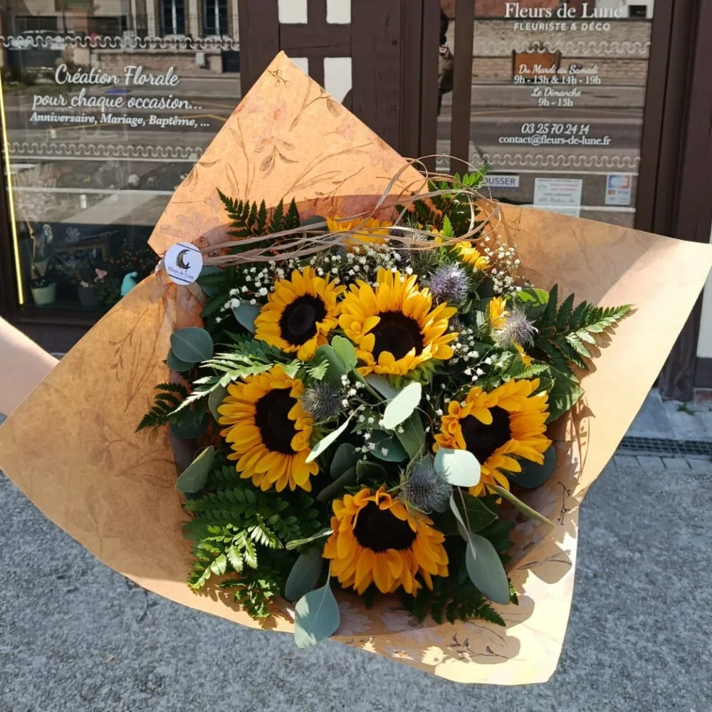 Bouquet Estival, par Fleurs de Lune, fleuriste à Saint-Parres-aux-Tertres