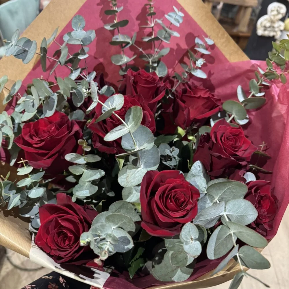 Bouquet de Rose Amour, par Lumière Végétale, fleuriste à Mios