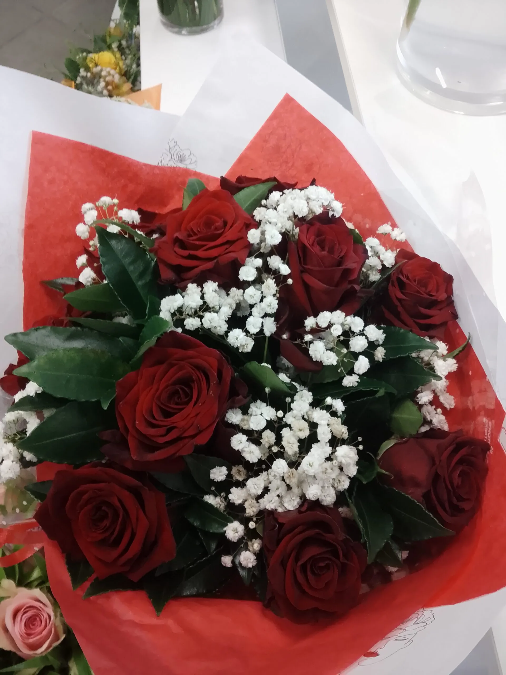 Bouquet de Roses d&rsquo;amour, par Arum Flowers, fleuriste à Saint-André