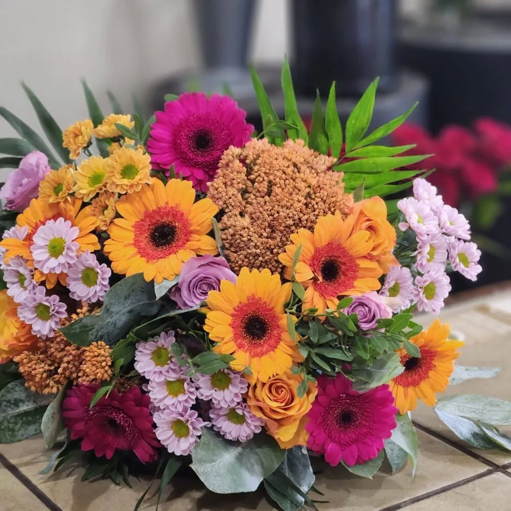 Bouquet d'automne, par Fleurs Baccara, fleuriste à Dour