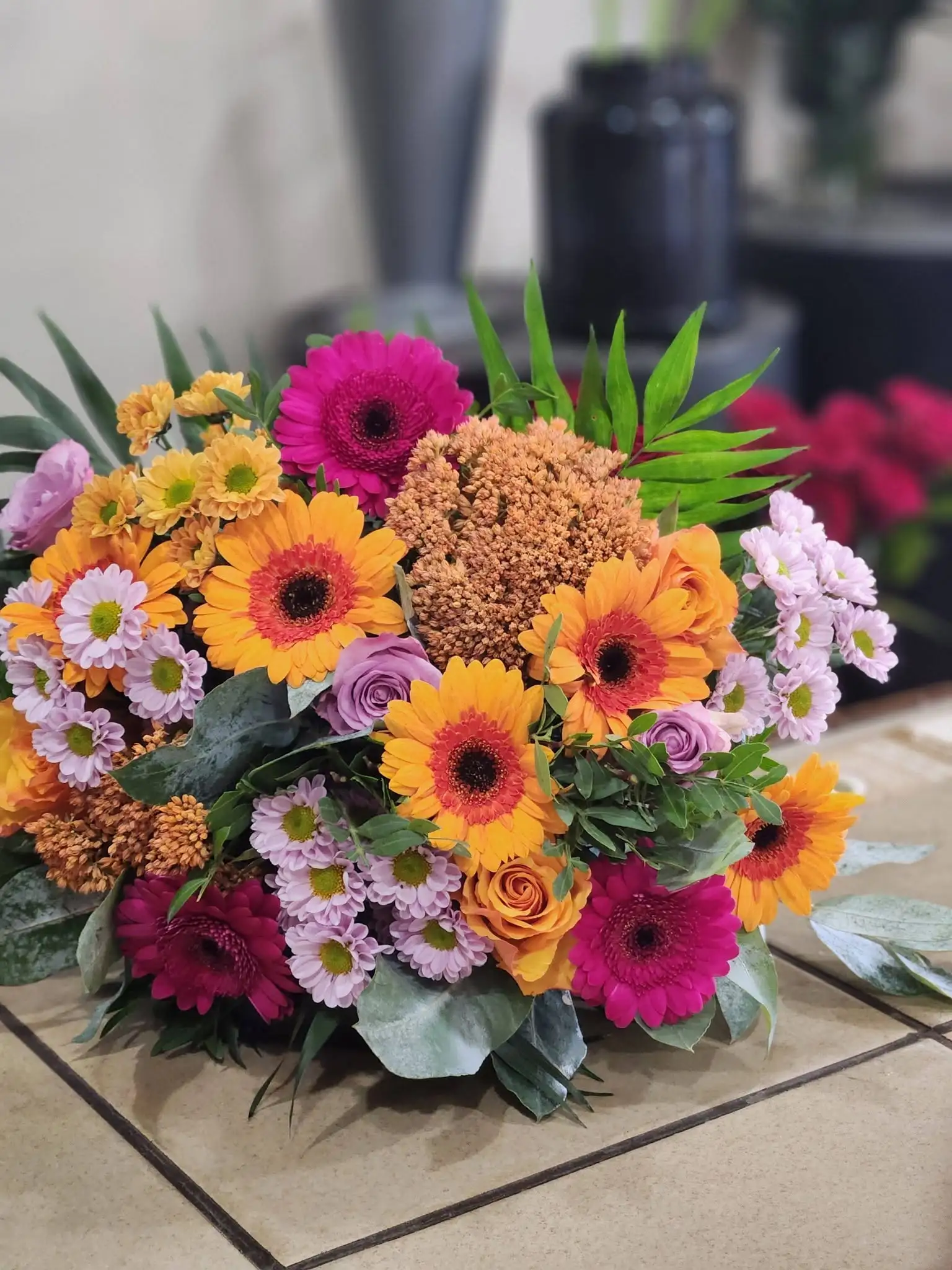 Bouquet d&rsquo;automne, par Fleurs Baccara, fleuriste à Dour