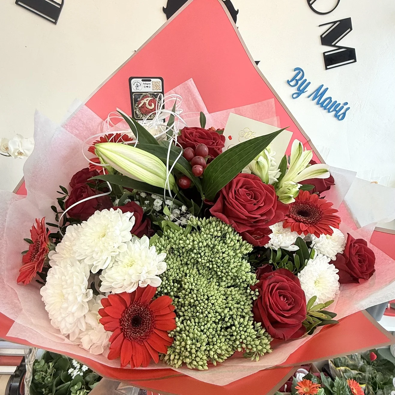 Bouquet Red Classics, di Betty Bloom Flowers, fiorista a Schaerbeek