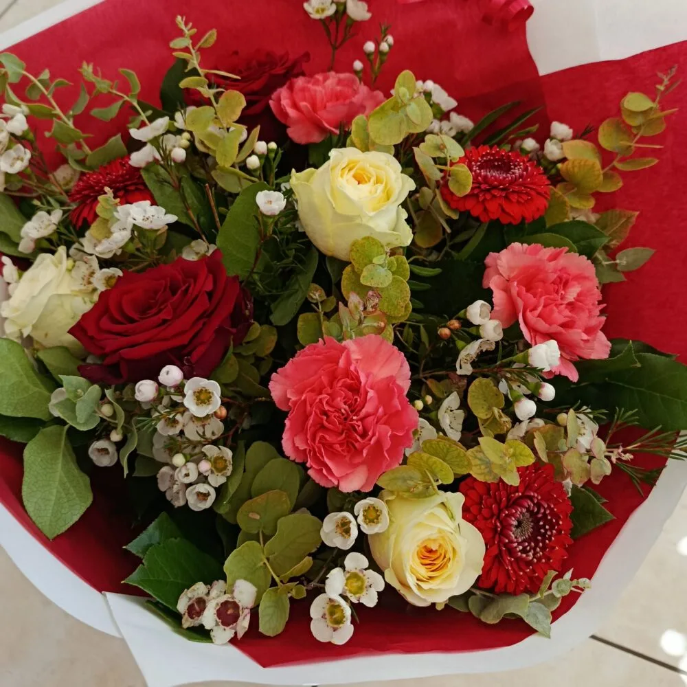 bouquet passion & douceur, par Frize Fleur, fleuriste à Lagny-sur-Marne