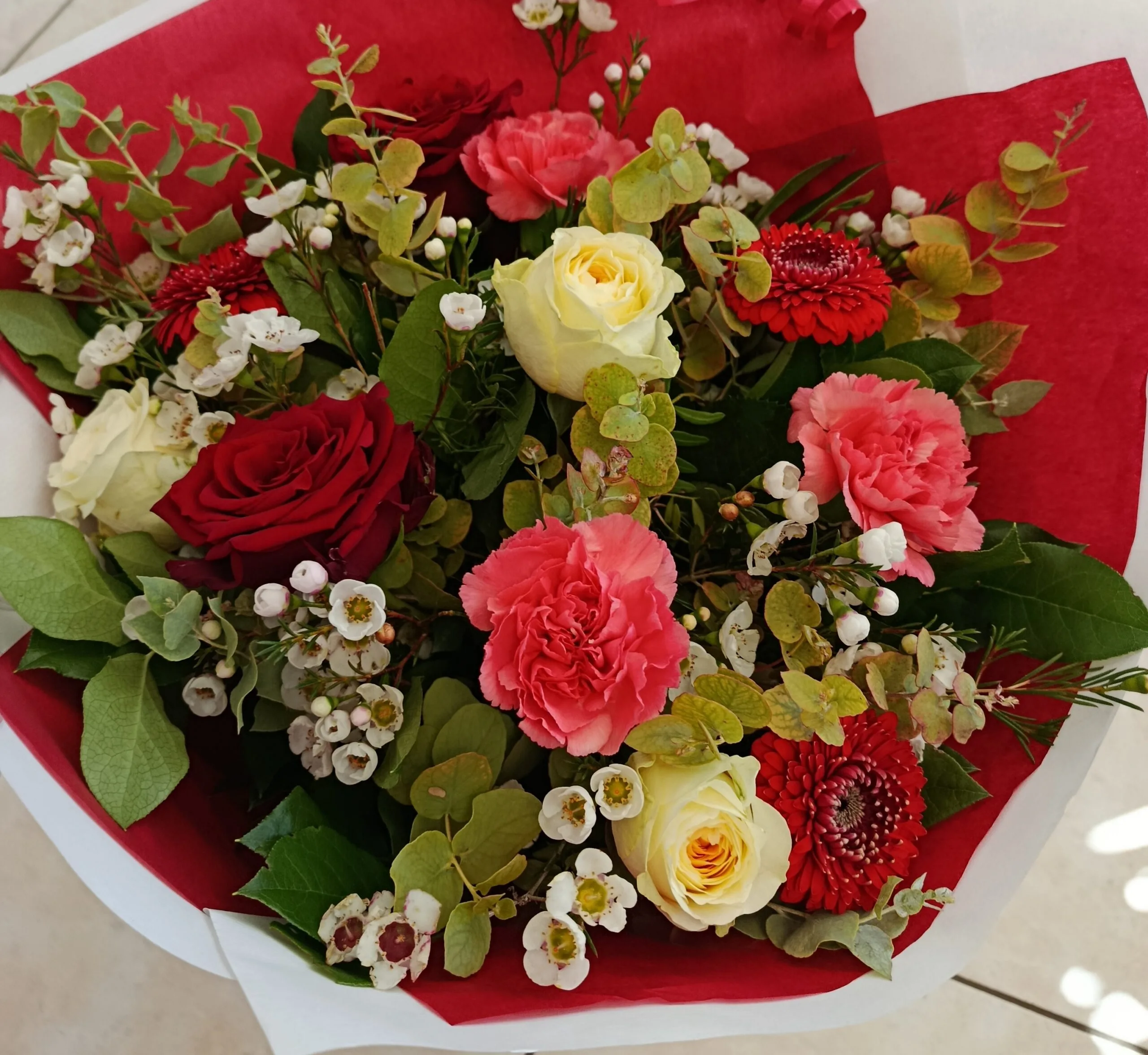bouquet passion & douceur, par Frize Fleur, fleuriste à Lagny-sur-Marne