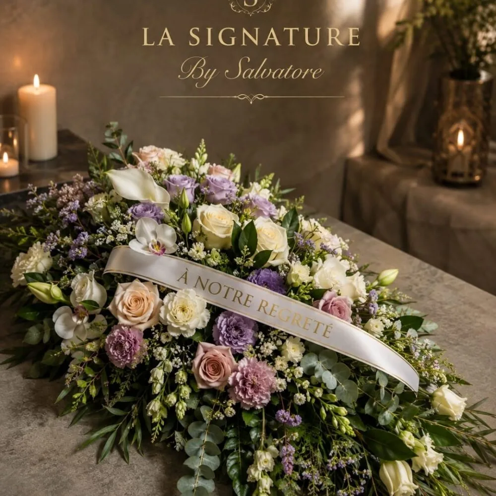 Coussin Mortuaire, par La Signature Flowers, fleuriste à Anderlecht