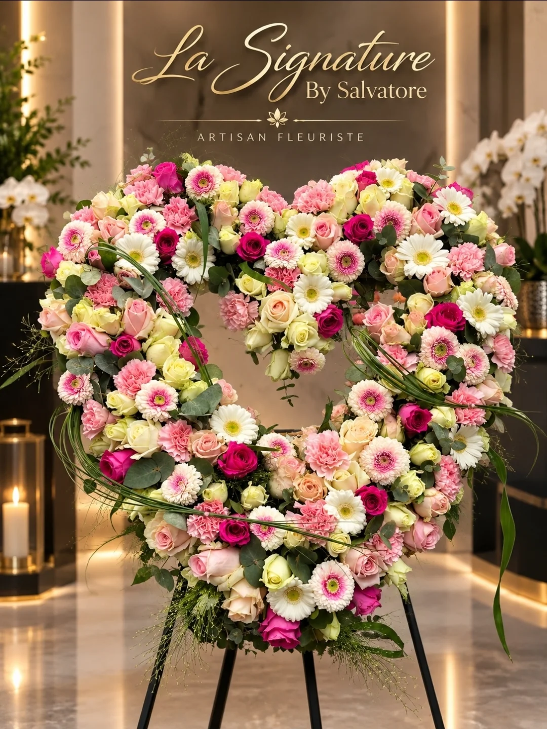 « Ton cœur bat encore en nous. », von La Signature Flowers, Floristin in Anderlecht