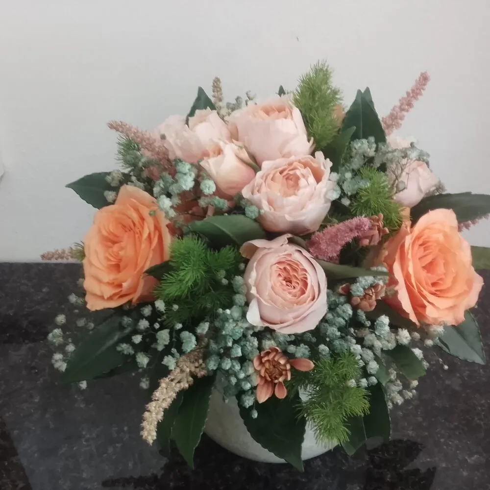 Merci, par Arum Flowers, fleuriste à Saint-André